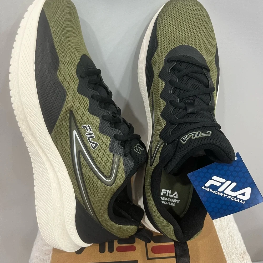 Fila Olive and‎ Black Athletic Shoes